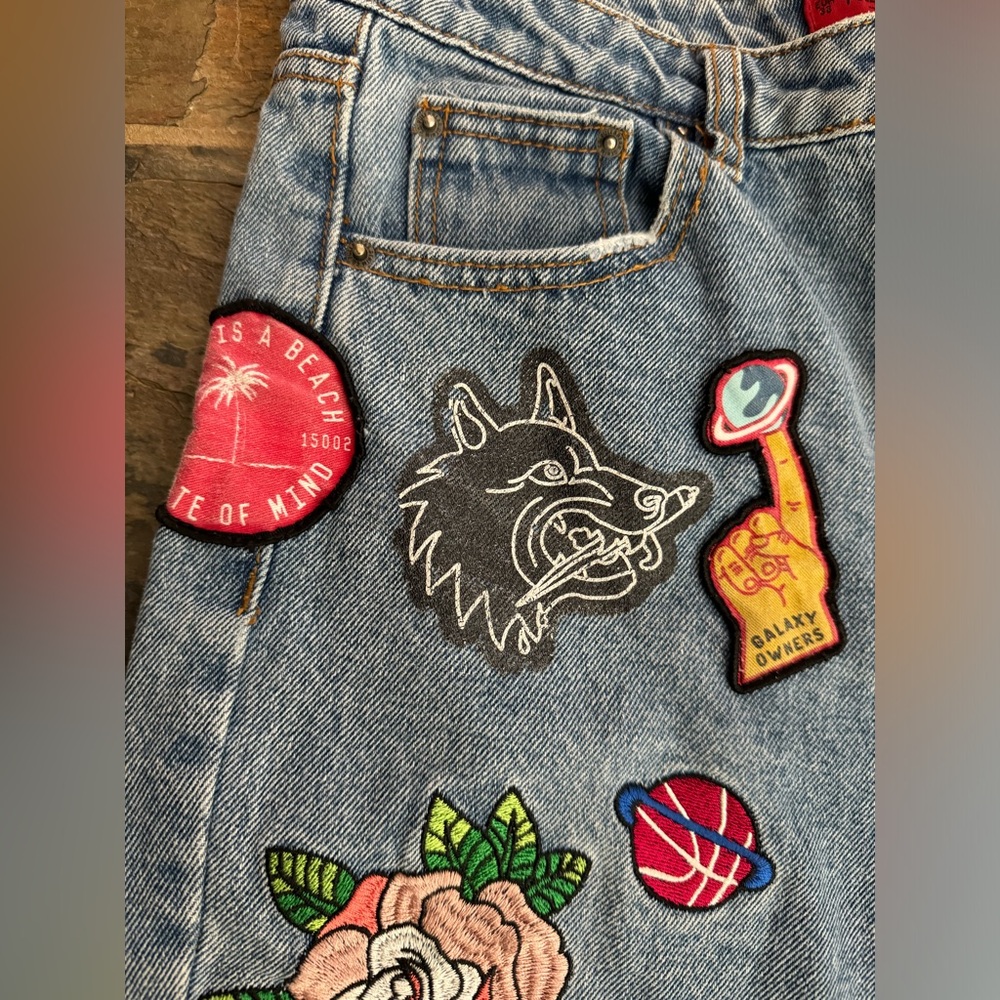 Pull And Bear Super Rare Applique Patch Retro Nov… - image 6